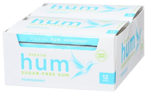 Stevita Hum Gum Peppermint , 12 Pieces , 12 Ct, Pack Of 12
