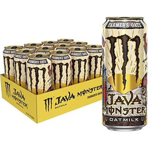 Monster Energy Java Monster Farmers Oats Oatmilk, Coffee + Energy Drink, 15 Ounce (pack Of 12)