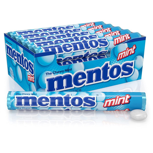 Mentos The Chewy Mint Candy, 1.32 Oz, 15 Count Box