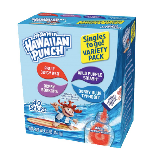 Hawaiian Punch Sugar Free Water Enhancer Variety Pack, 3 Oz [pack Of 6]