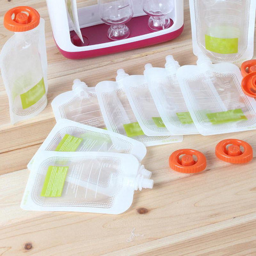 Kernelly 10pcs Baby Food Storage Bags Make Organic Food Fresh For Newborn Toddler Squeeze Fruit Juice Pouch