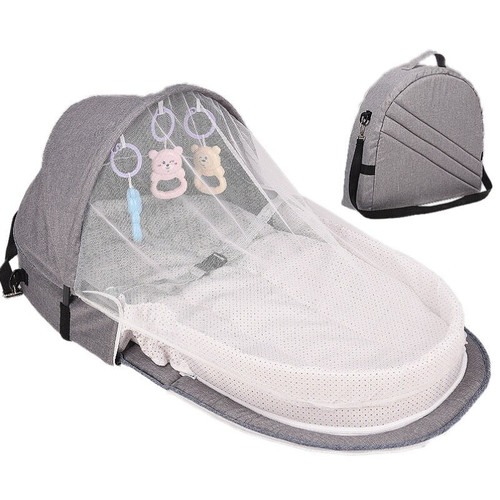 Portable Bassinet Withfor Baby Foldable Baby Bed Travel Sun Protection Mosquito Net Breathable Infant Sleeping Basket