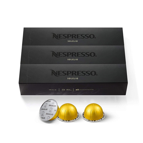 Nespresso Capsules Vertuoline, Solelio ,mild Roast Coffee, 30 Count Coffee Pods, 7.8oz