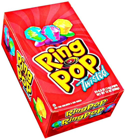 Ring Pop Twisted Fruit 24 Ct (pack Of 4)