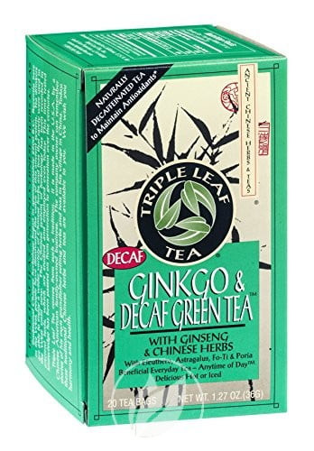 Triple Leaf Tea Ginkgo & Decaf Green Tea 20 Bag