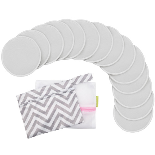 Keababies Reusable Nursing Pads For Breastfeeding, 14-pack Breast Pads