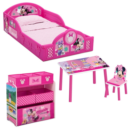 Disney Minnie Mouse 4-piece Room-in-a-box - Toddler Bedroom Set