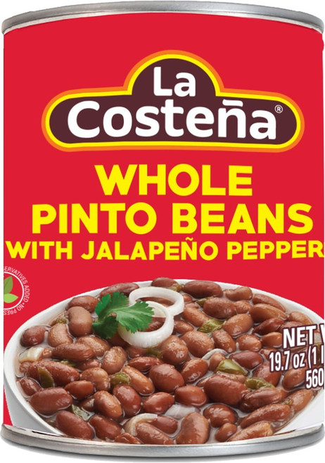 La Costena Whole Pinto Beans W Jalapenos
