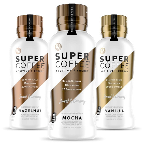 Kitu Super Coffee, Iced Keto Coffee (0g Added Sugar, 10g Protein, 70 Calories) [variety Pack] 12 Fl Oz, 6 Pack | Iced Coffee, Protein Coffee, Coffee Drinks, Smart Coffee - Soyfree Glutenfree