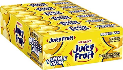 Juicy Fruit Bubble Gum, Original, 1.41 Ounce