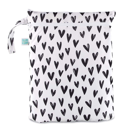 Bumkins Waterproof Good For Travel Diaper Wet Bag, White