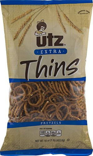 Utz Extra Thins Pretzels 16 Oz. Bag (3 Bags)