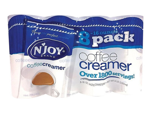 N'joy Non-dairy Coffee Creamer 16 Oz Canister 8/carton 827783