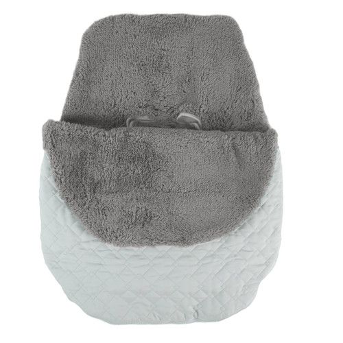 Tadpoles Quilted Stroller & Car Seat Cover, Light Grey