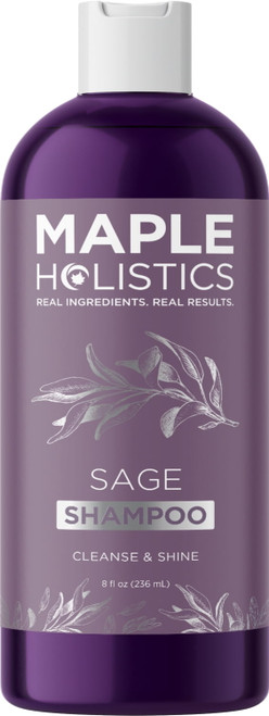Sage Clarifying Shampoo For Dry Scalp Build Up And Flakes - Sulfate Free Shampoo For Dry Hair With Natural Essential Oils And Dry Scalp Shampoo For Thinning Hair Care, 8 Fl Oz