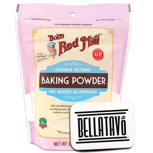 Gluten Free Baking Powder Bundle. Includes One-14oz Bobs Red Mill Double Acting Baking Powder In A Resealable Bag Plus One Bellatavo Refrigerator Magnet! This Baking Powder Has No Added Aluminum!