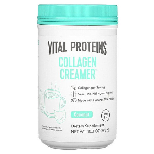 Vital Proteins, Collagen Creamer, Coconut, 10.3 Oz (293 G) Pack Of 4