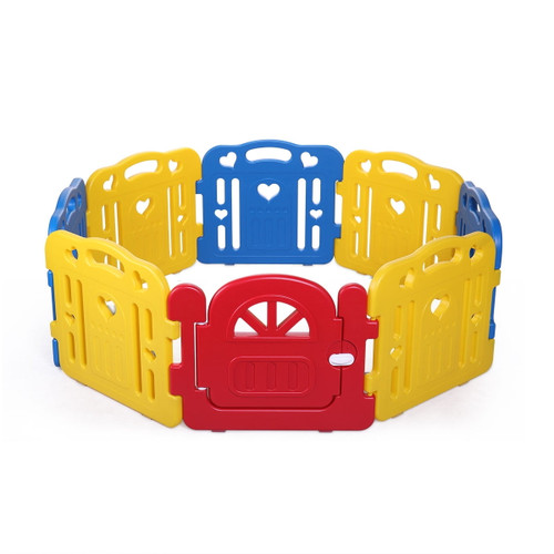 Tobbi-toys Baby Playpen 8 Panel Play Yard Kids Home Indoor＆outdoor Pen