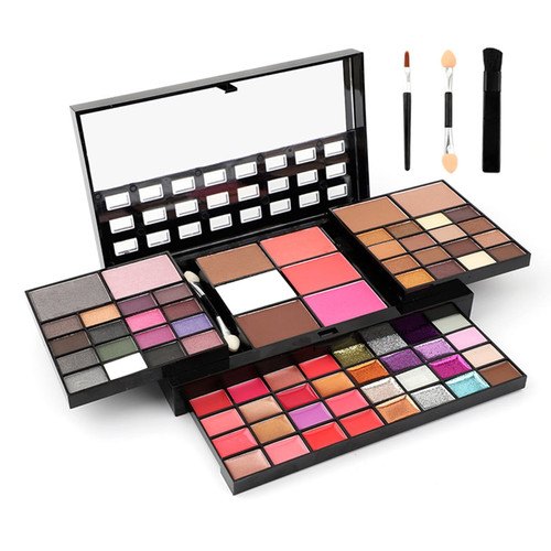 Eyeshadow Box 72 Colors All In One Makeup Gift Set Eyeshadow Palette Makeup Kit Includes 36 Colors Matte Eyeshadow Palette And 4 Colors Concealer And 28 Lip Gloss And 3 Colors Face Powder And Others
