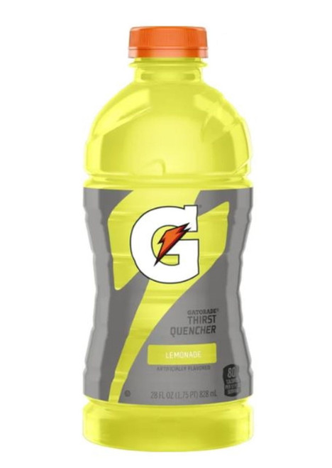 Gatorade Lemonade Thirst Quencher Sports Drink, 28 Oz Bottle, Quantity Of 2