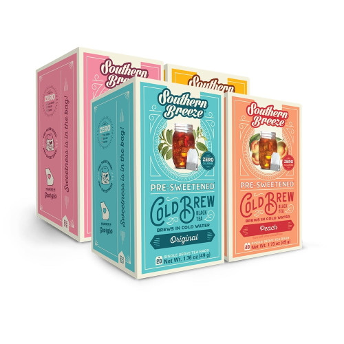 Southern Breeze Sweet Tea Cold Brew Sweet Iced Tea Bundle 4 Pack