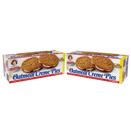 Little Debbie Oatmeal Big Pack Creme Pies, 31.78 Oz (pack Of 2)