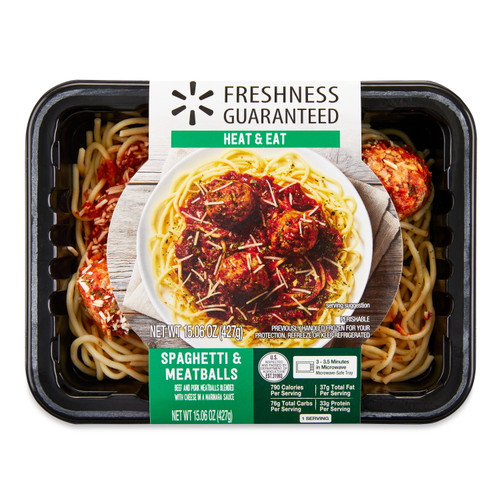 Freshness Guaranteed Heat & Eat Spaghetti & Meatballs, 15.06 Oz