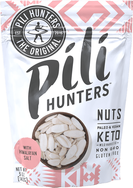 Pili Hunters Himalayan Salt Pili Nuts - 1 Pound Bag - Healthy Snacks - Keto Friendly Pili Nuts - As Seen On Tv