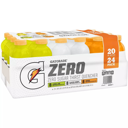 New Gatorade (zero Thirst Quencher Variety Pack 20 Oz., 24 Pk.)