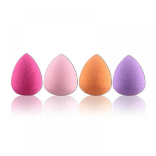 4 Pcs Makeup Sponge Set, Foundation Blending Beauty Sponge, Flawless For Liquid, Cream, Multi-colored Makeup Sponges