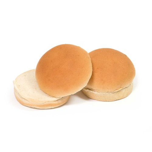 Rotellas White Gourmet Hamburger Bun, 4 Inch -- 48 Per Case.
