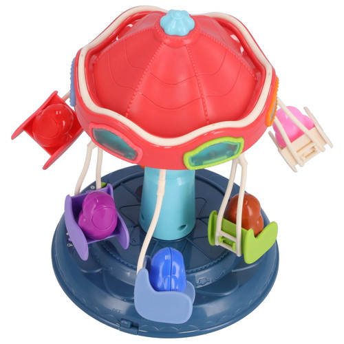 Ymiko Rotating Swing Model Toy, Amusement Park Rotating Swing Music For Children Gift