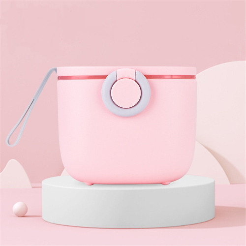 Lollanda Baby Formula Container For Travel 4.41oz Milk Powder Dispenser Candy Fruit Box, Snack Containers With Carry Handle And Scoop Travel Outdoor Activities For Baby Toddlers Kids