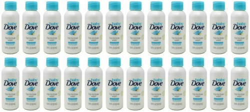 Baby Dove Tip To Toe Body Wash And Shampoo Rich Moisture, Travel Size 1.8 Oz Sample Bulk-24 Pack