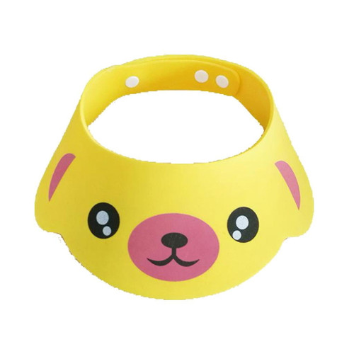 Adjustable Cartoon Baby Shower Children Kids Hat, Protects Your Baby Or Toddler Eyes From And Water Yellow