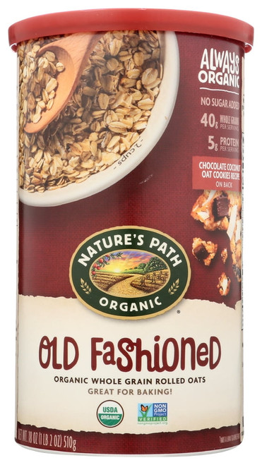 Natures Path Organic Old Fashioned Oats, 18 Ounce -- 6 Per Case