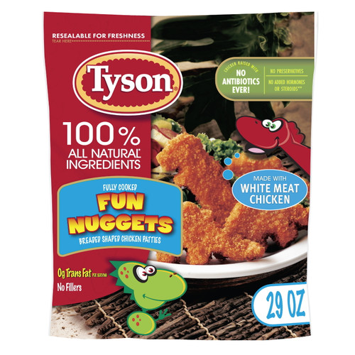 Tyson Fully Cooked Fun Chicken Nuggets, 1.81 Lb Bag (frozen)