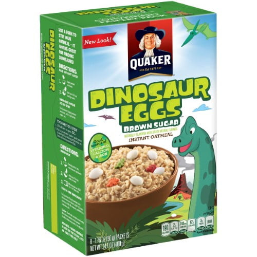 Quaker Dinosaur Eggs Instant Oatmeal (pack Of 24)