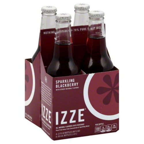 Izze Beverage Sparkling Juice Blackberry, 48 Fl Oz,  - Pack Of 6
