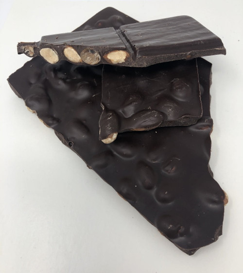 Gourmet Almond Bark Dark Chocolate Candy 1 Pound