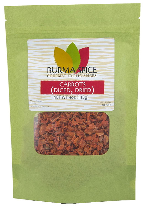 Dried Carrots | Sweet, Fruity, Earthy, And Slightly Sour Flavors | Healthy, Natural And Delicious | Great For Soups, Salads Or Snacks 4 Oz.