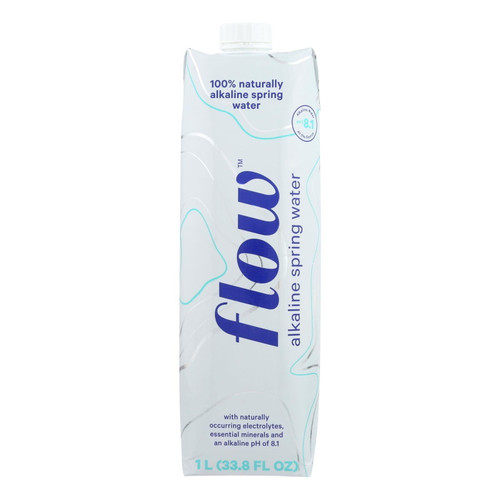 Flow Naturally Alkaline Spring Water, 33.8 Fl Oz Pack Of 12