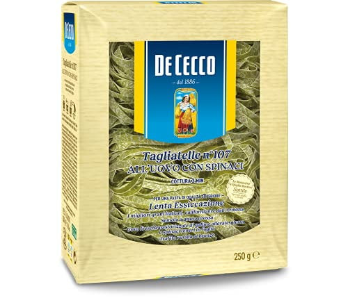 Egg Spinach Tagliatelle Pasta No.107 By De Cecco - 8.8 Oz