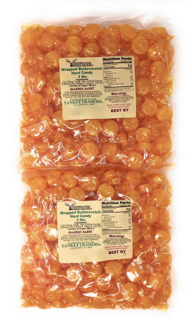 Yankeetraders Butterscotch Flavor Hard Candy - 4 Lbs.