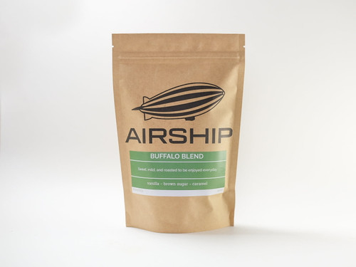 Airship Buffalo Blend, Medium Roast, Whole Coffee Beans, 8.8 Oz