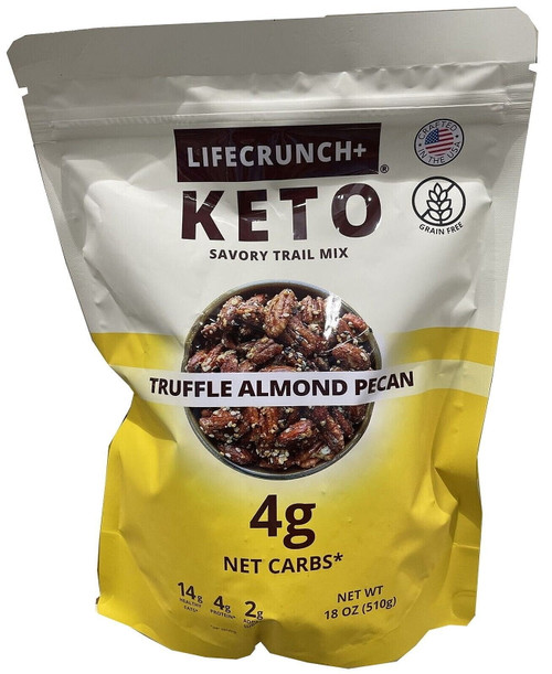 Life Crunch Keto Savory Trail Mix, Truffle Almond Pecan, 18 Ounce