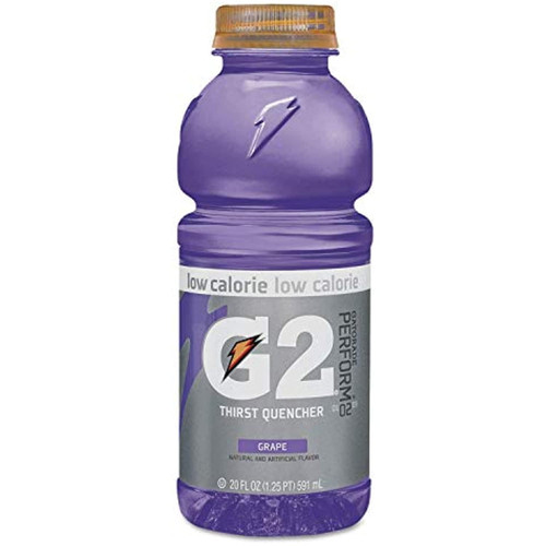 Gatorade G2 Grape, 20.0 Oz. Bottle (24 Count)