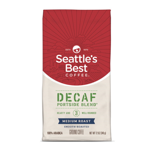 Seattle's Best Coffee Decaf Portside Blend Medium Roast Ground Coffee, 12 Oz