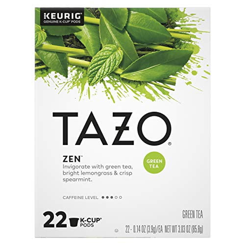 Tazo Zen K-cup Pods For A Calming Tea Beverage Green Tea Moderately Caffeinated Tea 22 Ct