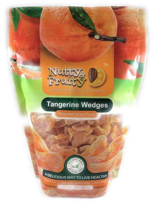 Dried Tangerine Wedges 20 Ounce Bag By Nutty And Fruity